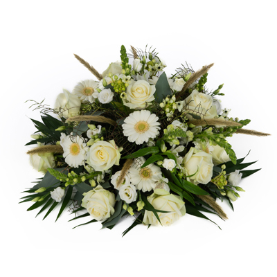 biedermeier witte bloemen Langwerpig 90cm