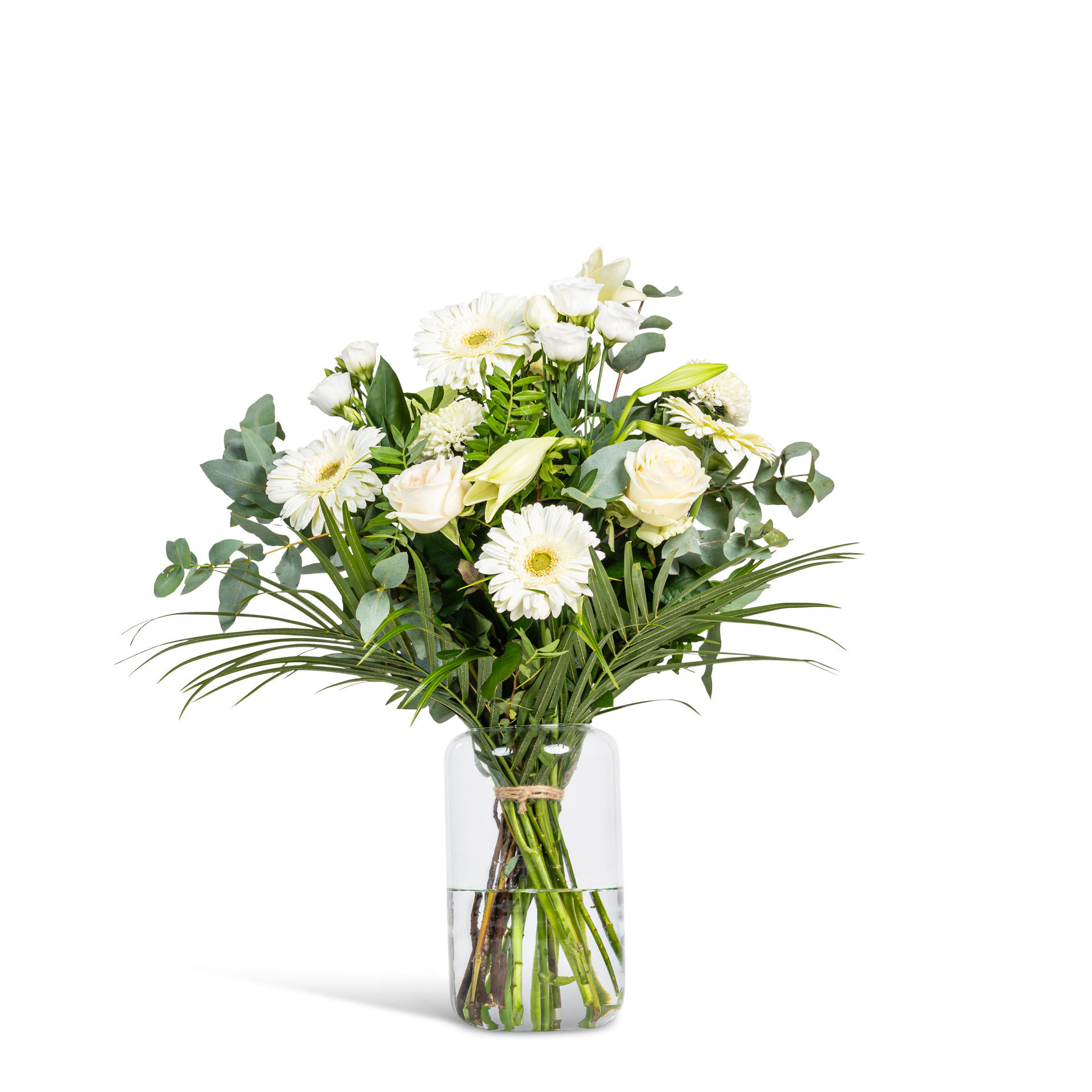 Boeket Rond Wit - Troost Middel