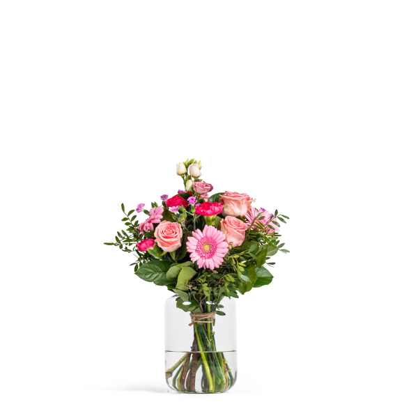 Boeket in roze tinten - Altijd Prachtig Middel