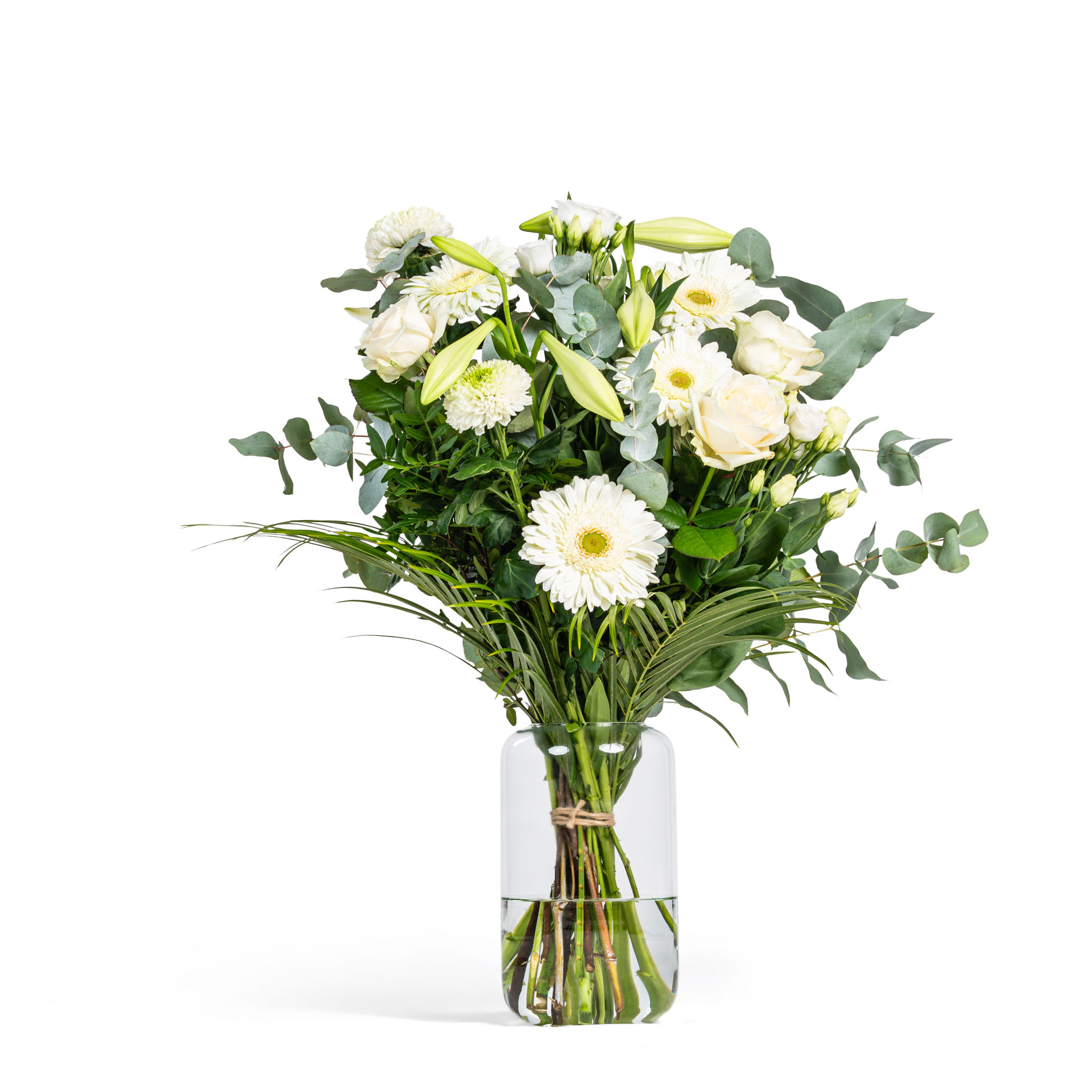 Boeket Rond Wit - Troost Groot