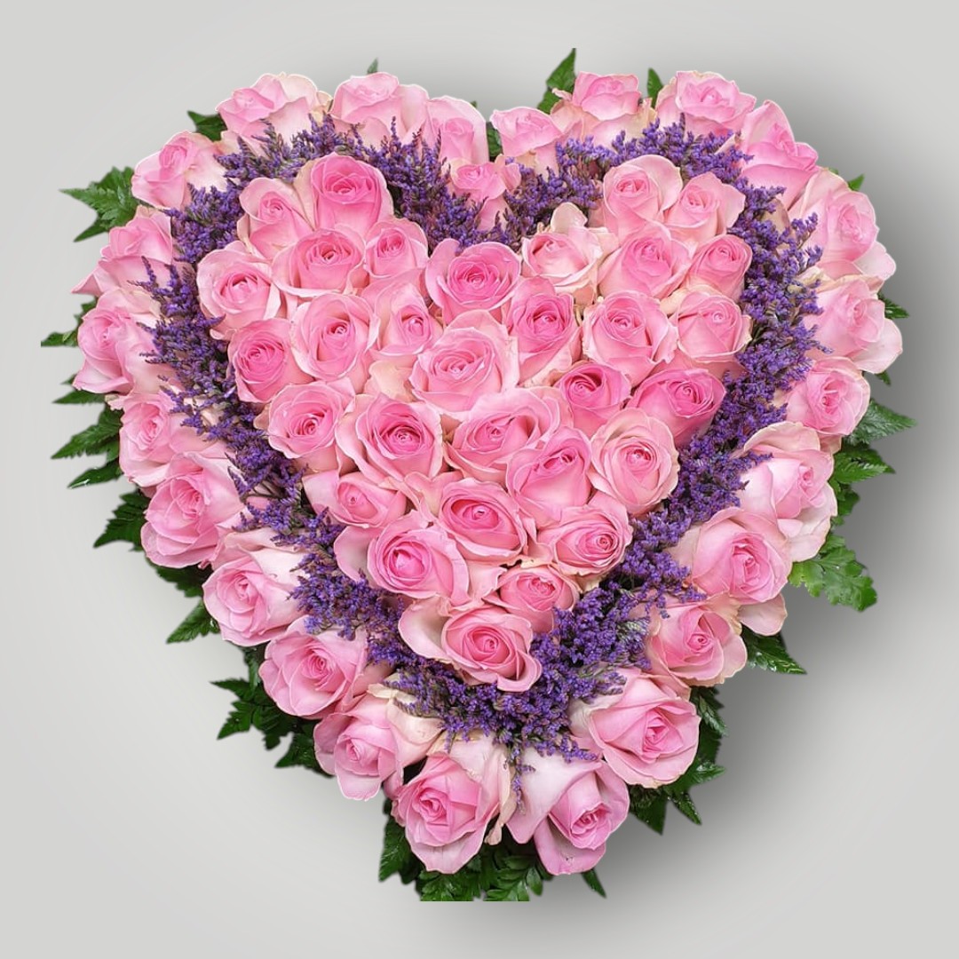 hart roze rozen Klein