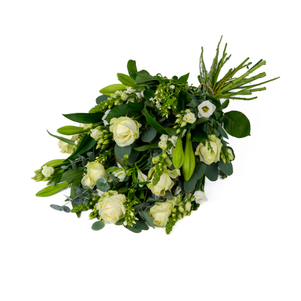 Rouwboeket intense wit Standaard