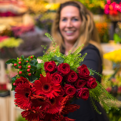 Bloemenzee keuze rode bloemen Royaal