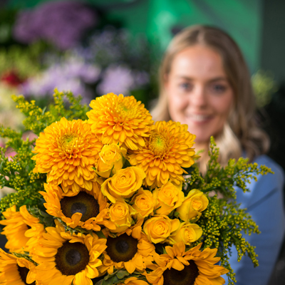 Bloemenzee keuze gele bloemen XL