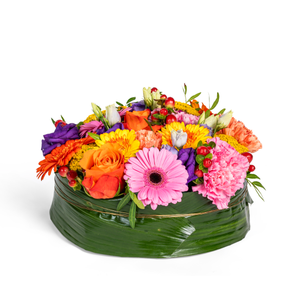 Bloementaart - Bonte Kleuren Groot