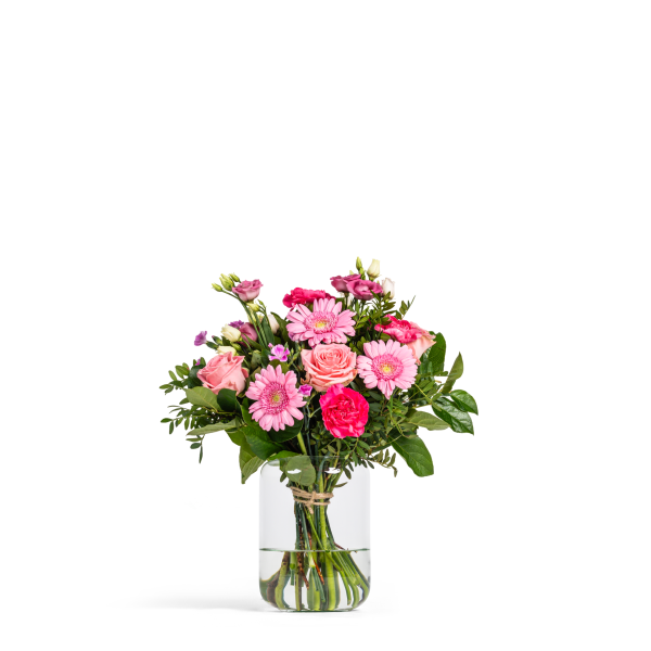 Boeket in roze tinten - Altijd Prachtig Groot