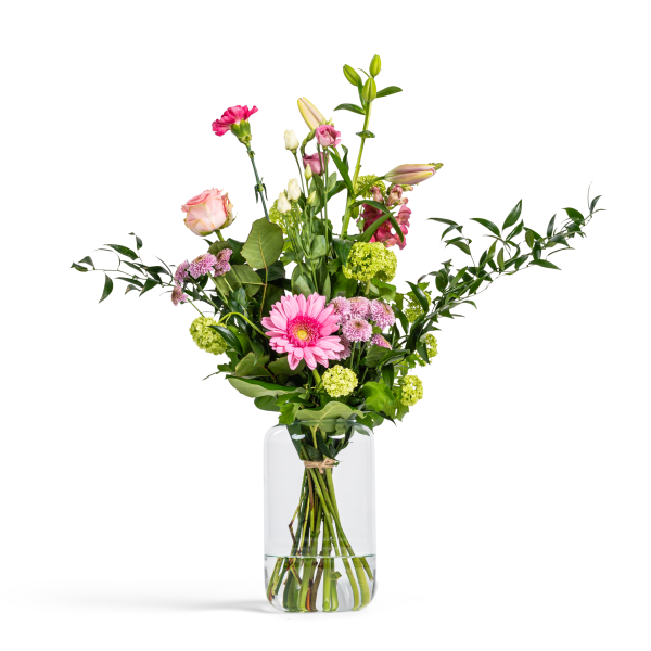 Plukboeket in roze tinten Klein