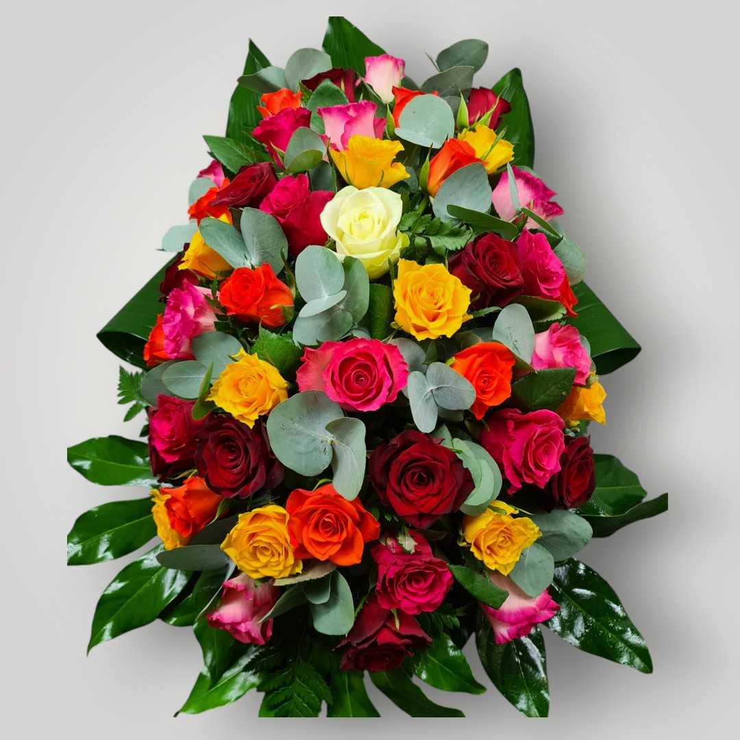 druppel gekleurde rozen Langwerpig 70cm