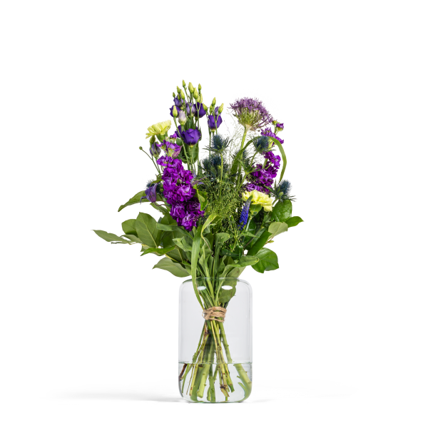 Plukboeket in paars-blauwtinten Middel