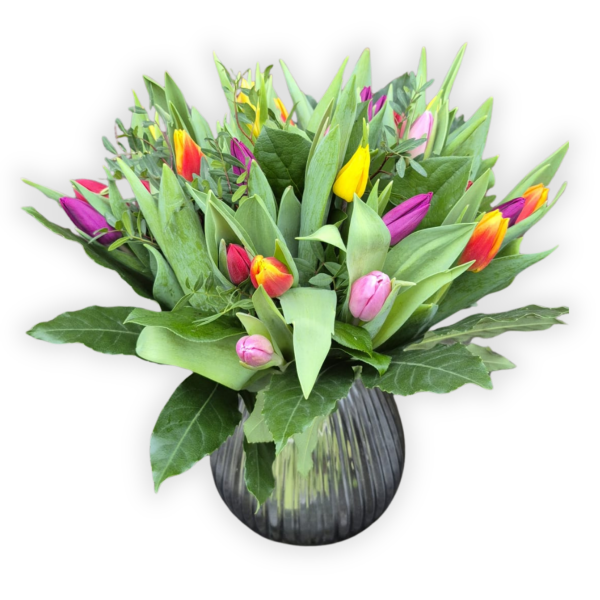 Boeket bonte tulpenmix Standaard