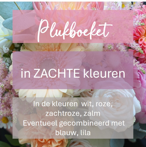 Plukboeket - zachte kleuren  
