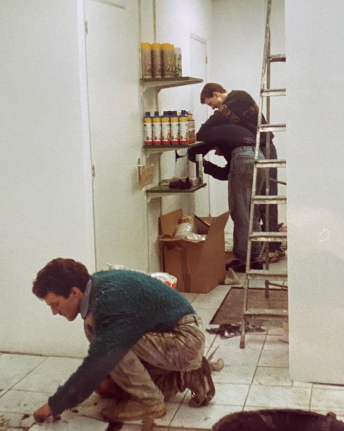 Rond 1990 verbouwing winkel Oost-Souburg