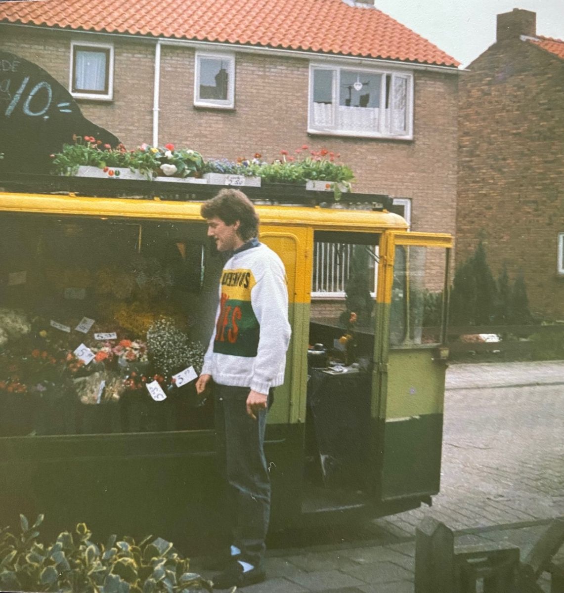 In de periode 1985-1990 Richard leuren langs de deur
